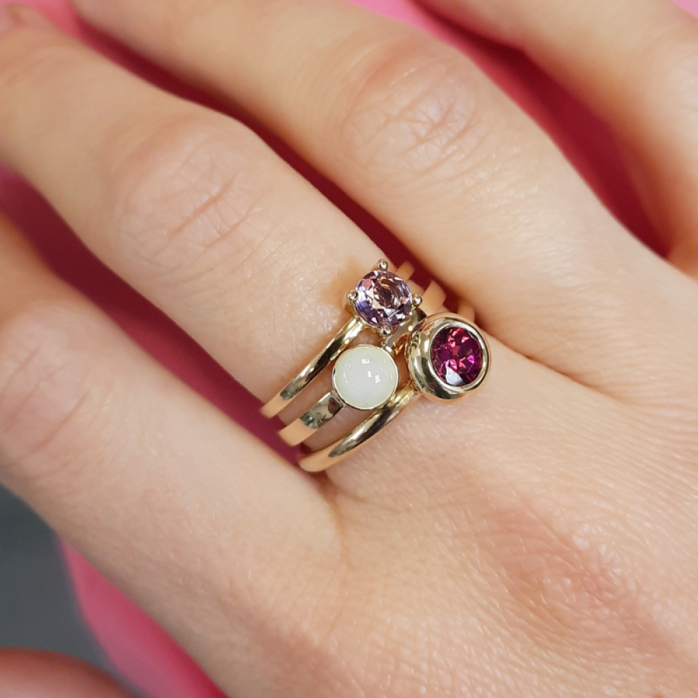 Ring met geboortesteen