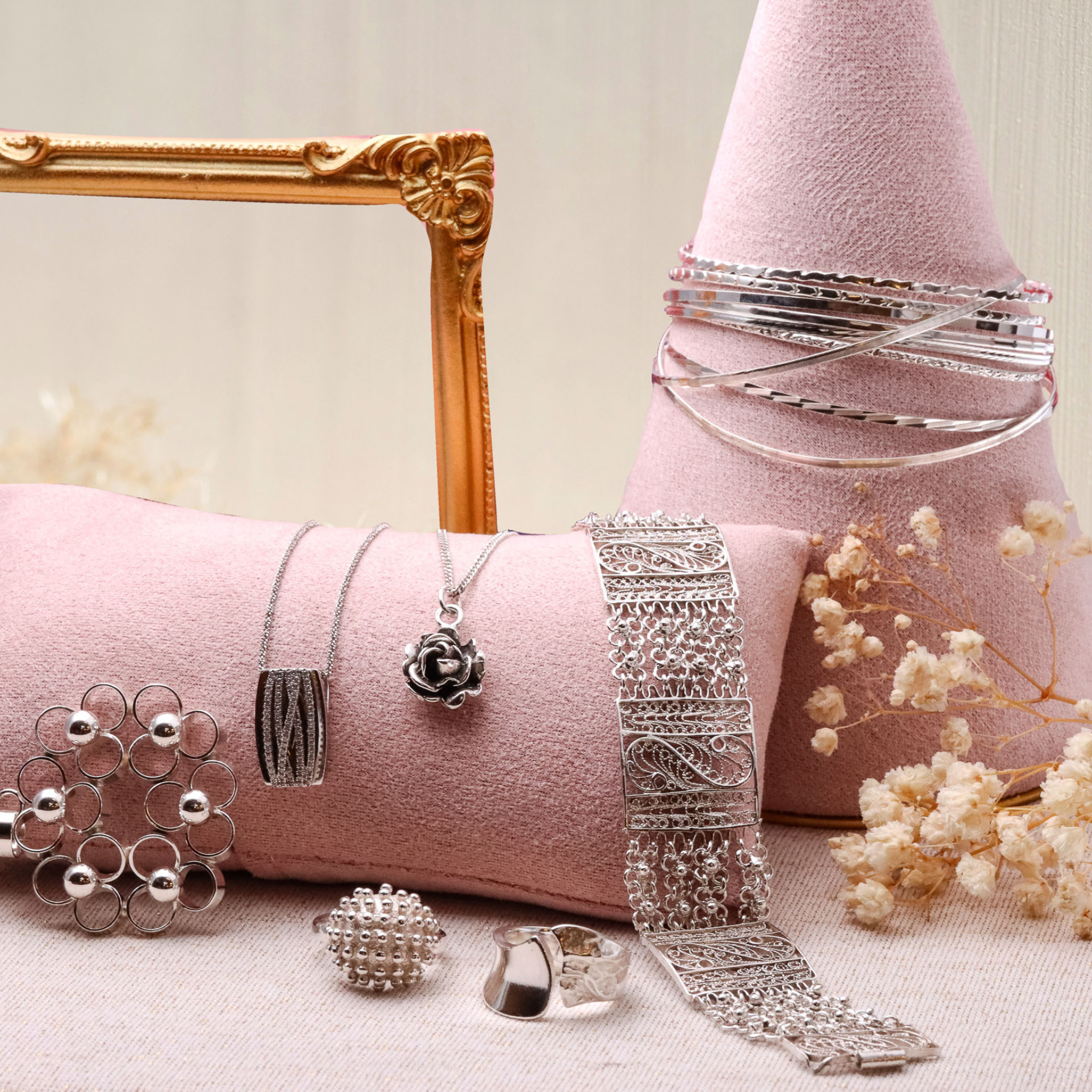 Collectie van occasions sieraden - zilver